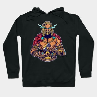 Mighty Thor with mjolnir Hoodie